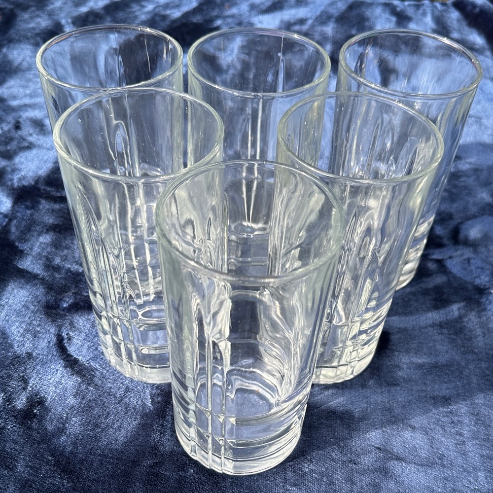 Arizona Cristal D’Arques Durand Highball Glass Tumbler Vintage Set of 6